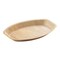 Oval Natural Palm Leaf Eco-Friendly Disposable Trays - 9" x 13" (100 Trays)
